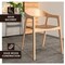 Leisuremod Rivo Collection Elegant Dining Chair in Natural Wood, 4PK RC20NW4 - alternate 8