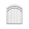 Nuvo Iron 45in Wx56in H Tiger Eye Gate Arched Rails, 48in W Openings, Self Close Hardware w/Double Side Handle ITGA4556 - alternate 1