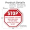 Signmission Stop Use Extreme Caution When Walki, 10 inch X 10 inch, Plastic Sign, 2PK OC-P-2PACK-10-42 - alternate 7