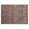 Homeroots 2' X 3' Red and Dark Blue Floral Washable Non Skid Indoor Outdoor Area Rug 564365 - alternate 7