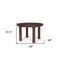 Homeroots 48" Brown Solid Wood Round Top Dining Table 604022 - alternate 17