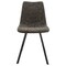 Leisuremod Markley Modern Leather Dining Chair with Metal Legs, Grey, 4PK MC18GR4 - alternate 5