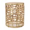 Homeroots 19" Gold Modern Abstract Cut Out Round Drum End Table 721353 - alternate 4