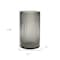 Homeroots 11" Black Cylinder Ribbed Glass Table Vase 608312 - alternate 4