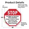 Signmission Stop You Must Be Wearing a Face Cov, 18 Inch X 18 Inch, Vinyl Decal OC-D-18-53 - alternate 4