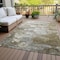 Homeroots 10' X 14' Brown Taupe And Ivory Abstract Washable Indoor Outdoor Area Rug 582157 - alternate 9