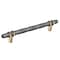 Amerock London 6-5/16 in 160 mm Center-to-Center Black Chrome/Golden Champagne Cabinet Pull BP36650BCRBBZ - alternate 1
