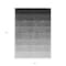 Homeroots 8' X 10' Black And Ivory Ombre Washable Indoor Outdoor Area Rug 595790 - alternate 7