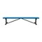 Leisure Craft Bench w/o Back, Surface Mount, 8ft., Blue B8XPSM-BLUE - alternate 4