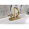 Kingston Brass Double-Handle 4" Centerset Bathroom Faucet with Brass Pop-Up, Polished Brass KS6642CML - alternate 5