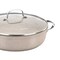 Korkmaz Granita 2.5 Liter Aluminum Nonstick Low Casserole with Lid in Tan A1854 - alternate 5