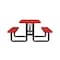 Leisure Craft Rectangle Portable Picnic Table, Red, 6 ft L T6XPP-RED - alternate 7