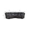Homeroots Dark Gray Polyester Blend Reclining U Shaped Three Piece Corner Sectional 366224 - alternate 4