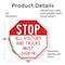 Signmission Stop All Visitors and Trucks Must S, 18 Inch X 18 Inch, Vinyl Decal OC-D-18-245 - alternate 4