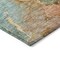 Homeroots 9' X 12' Copper Orange And Teal Blue Abstract Washable Indoor Outdoor Area Rug 581765 - alternate 7