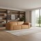 Homeroots 88" Sienna Leather Modular Sofa With Brown Legs 641024 - alternate 7