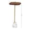 Baxton Studio Gezana Drink Table with Marble Base 270-14719-ZORO - alternate 7