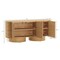 Manhattan Comfort Solis 72 in Solid Wood Sideboard in Natural (3-Door) SB1793-1 - alternate 8