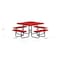 Leisure Craft Square Portable Picnic Table, Red, 46 in L T46SQP-RED - alternate 5