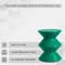 Leisuremod Aura Modern Side Table - Double Hourglass Design, ABS Plastic, Indoor/Outdoor Use AST15G - alternate 8