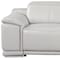Homeroots 93in Light Gray and Silver Italian Leather Power Reclining Loveseat With Storage 720574 - alternate 10