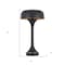 Homeroots 22" Black Metal Two Light Novelty USB Table Lamp With Black Dome Shade 524741 - alternate 5