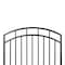 Nuvo Iron 45in Wx56in H Benitoite Gate Arched Rails, 48in W Opening, Self Close Hardware w/Double Side Handle IBGA4556 - alternate 7