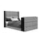 Global Furniture Usa Contemporary Isabella Grey Queen Bed With Led, Tv Lift, Bluetooth Speaker And Fireplace Crystal ISABELLA-GREY-QB W/LED TV LIFT SPKR & FPLC - alternate 4