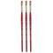 Princeton Velvetouch Angle Shader Brush, Synthetic Bristles, Short Handle Mixed Media, Size 1/4 inch, 3PK P3950AS025 - alternate 1
