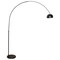 Leisuremod Arco Arched Floor Lamp 75.6in Height with Black Round Marble Base and Metal Dome Lamp Shade, Black ALBL-BL-13BL - alternate 9