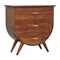 Homeroots 29" Brown Solid Wood Two Drawer Nightstand 719627 - alternate 8