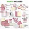 Nutrichef 54-Piece Kitchen Cookware Set NCCW54PNK - alternate 4
