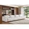 Homeroots 175" White Top Grain Leather Reclining USB Sofa And Storage 643709 - alternate 5