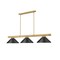 Z-Lite Vanguard Rubbed Brass 3 Light Billiard 3050-3RB-MMB - alternate 1