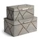 Homeroots 11" Gray Solid Wood Box With Lid 392584 - alternate 7