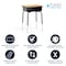 Flash Furniture 31.25 H, 24 W X Laminate, Steel, Natural 5-FD-DESK-GG - alternate 9