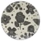 Homeroots Gray and Ivory Sixteen Piece Round Floral Ceramic Service For Four Dinnerware Set 534529 - alternate 6