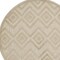 Homeroots 4' Cream And Beige Round Geometric Indoor Outdoor Area Rug 573906 - alternate 8