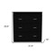 Homeroots 32" Black Three Drawer Dresser 543996 - alternate 11
