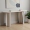 Homeroots 58" White Solid Wood Oval Console Table 668866 - alternate 7