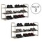 Home-Complete Free Standing Shoe Racks Set of 2 Three-Tier Shoe Organizer Shelves with Space for 36 Pairs Total SH-BUND223 - alternate 1