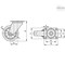 Elesa 452776 Medium-heavy duty castors Elastic rubber coating plate bracket 452776 - alternate 2