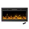 Northwest 36in Wall Mounted Electric Fireplace Recessed Heater with Front Vent, Remote, LED Flames 80-EFFV-2 - alternate 6
