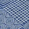 Homeroots 5' X 8' Navy Blue And Ivory Geometric Washable Indoor Outdoor Area Rug 600757 - alternate 8