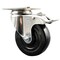 Service Caster 4 Inch 316SS Hard Rubber Wheel Swivel Top Plate Caster with Total Lock Brake SCC SCC-SS316TTL20S414-HRS - alternate 1
