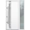 Vdomdoors Steel Door Deux 1713 White Enamel Sidelight Exterior Black Window Stainless Inserts Single Modern P DEUX1713EXD-BEM-W36+14 x H80-Right-hand Inswing - alternate 6