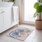 Homeroots 2' X 3' Beige Blue and Gold Faux Bois Washable Non Skid Indoor Outdoor Area Rug 564392 - alternate 7