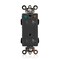 Leviton Straight Blade Receptacle, 5-20R, 20 A, 125V AC, Flush Mount, Isolated Ground MDT83-IGE - alternate 1