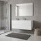 Homeroots 48" White Wood Freestanding Bathroom Vanity With White Sink And Two Drawers 627509 - alternate 5