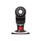 Freud Oscillating Wood Blade Starlock 2.5in W Bi-Metal Curve Contact Edge Round Nail-Embedded Woo DOS250BW - alternate 7